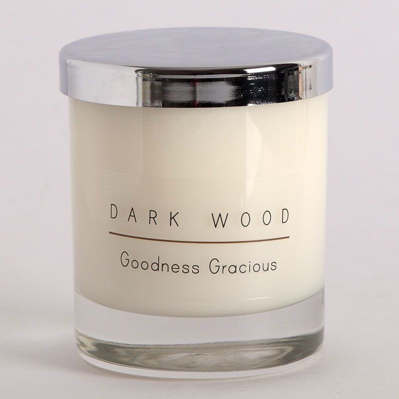 Dark Wood Natural Wax Candle