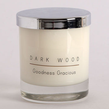 Dark Wood Natural Wax Candle